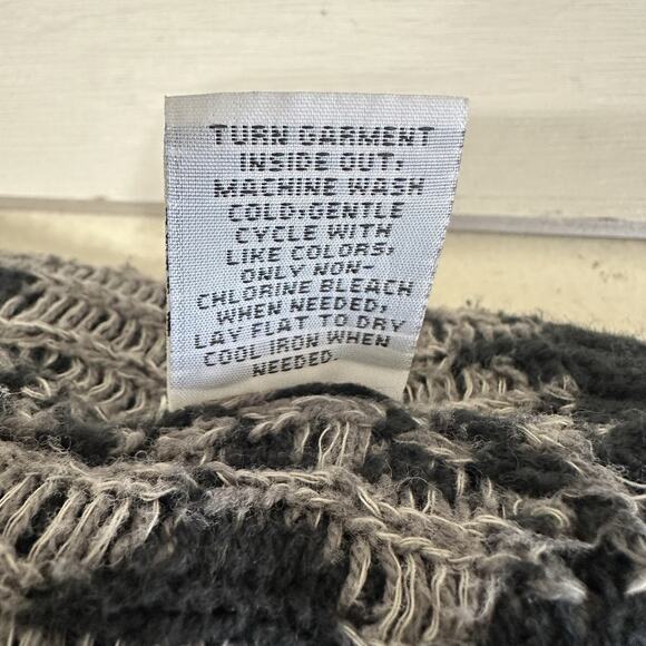 Roxy Cardigan Women Sweater XS/S Blue Green Aztec Tribal Boho Western Open Front - Picture 13 of 14